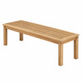 Panca in legno di teak per esterni 150x35x45 cm